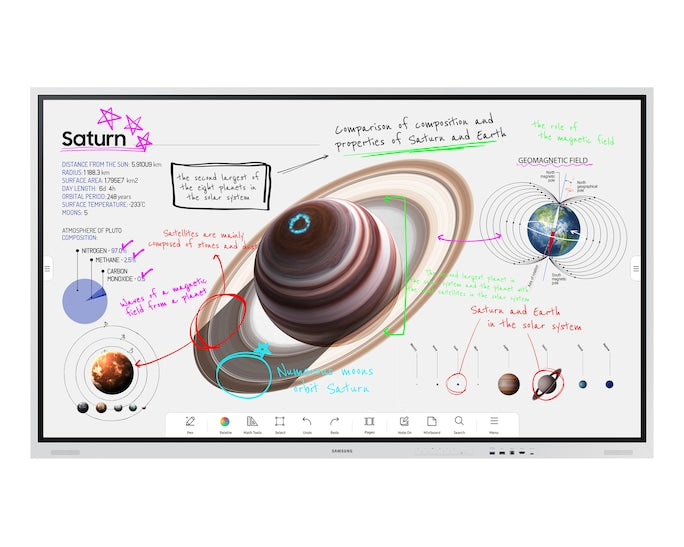 Samsung Flip Pro WM85B Interactive Display 85-Inch 4K UHD Multi-Touch LH85WMBWLGCXUE