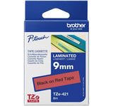 Brother Tape 9mm Black/ Red - 8VA91290321 - TZE421