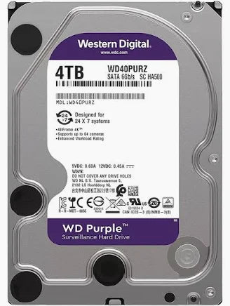 WesternDigital Hard Disk 4 TB Purple (FOR PC) - S-Tech