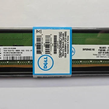 Dell Memory Upgrade 16GB DDR5 RDIMM 5600MT/s 1Rx8 AC830716