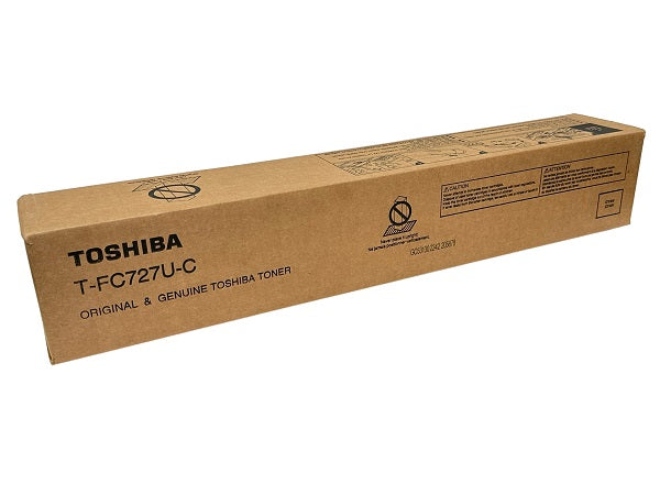 Toshiba Toner Original Cyan T-FC727P-C-E-STUDIO 6526AC/6527AC/7527AC-Yield: approximately 39.2K pages at 5% coverage