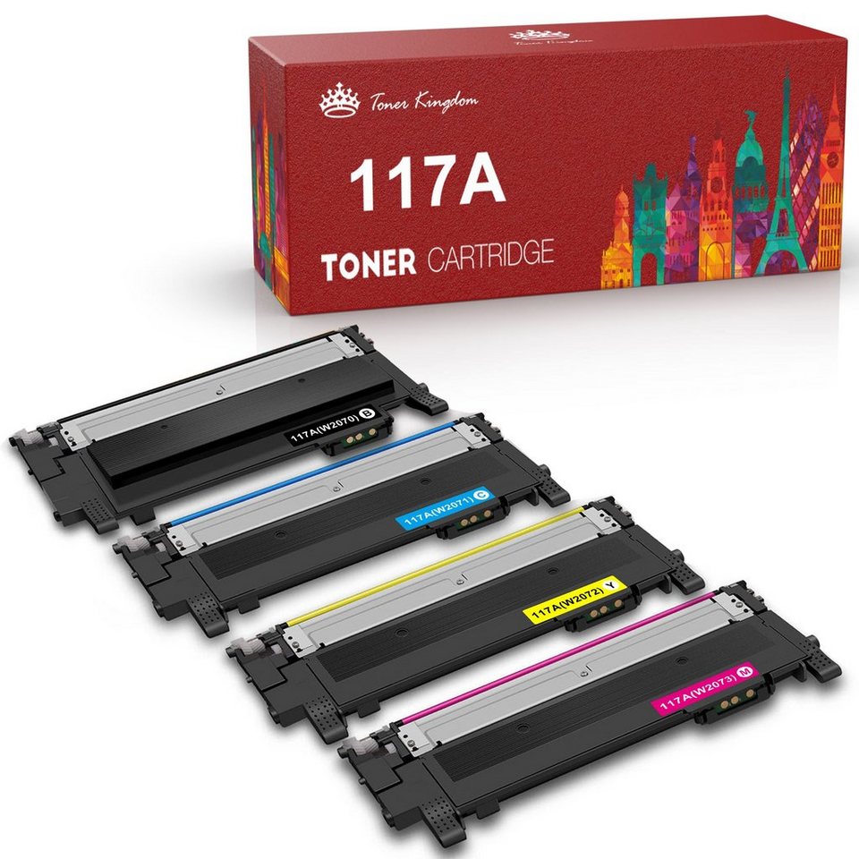 مجموعة حبر HP S-TECH 117A (W2070A W2071A W2072A W2073A) متعددة الوظائف 150anw، 178nw، 179fwg، 179fnw