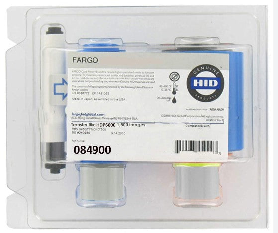 Fargo retransfer film Ribbon 084900 (1500 image ) HPD 6600
