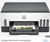 HP Printer AIO Smart Tank 720/6UU46A Wireless  Mfp